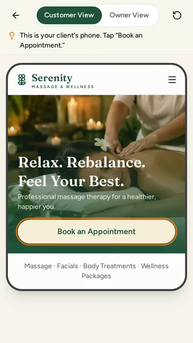 Serenity Massage & Wellness — Online Appointments